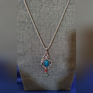 Multi colored pendent Necklace